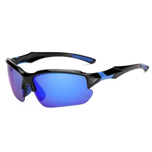 Techsuit 9301 Cyklistické brýle s UV ochranou, unisex, černo-modré