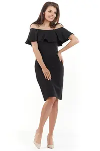 Awama Woman's Dress A221 Black