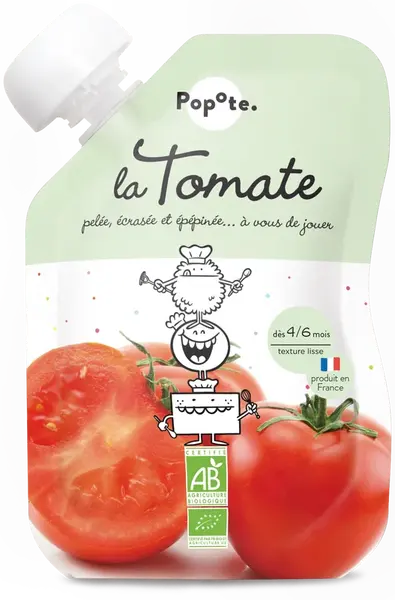 Popote BIO Kapsička Rajče pyré 4/6m+ 120 g