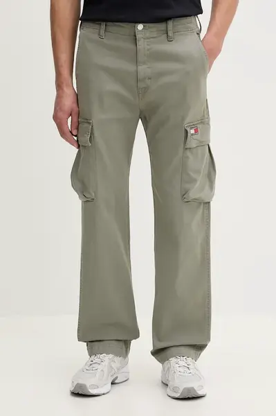 Tommy Jeans Boyfriend kalhoty pánské bavlněné s elastanem