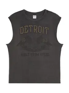 Bershka Tričko  hnedá / antracitová / čierna