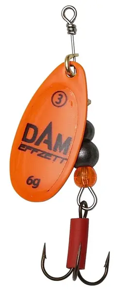 Dam blyskáč effzett fluo spinner orange - veľkosť 4 10 g
