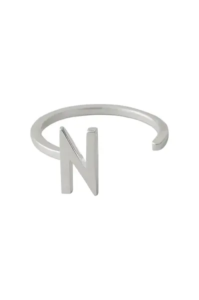 Stříbrný prsten Design Letters
