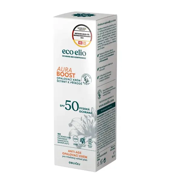 Eco elio Opalovací krém Aura Boost SPF50 50 ml