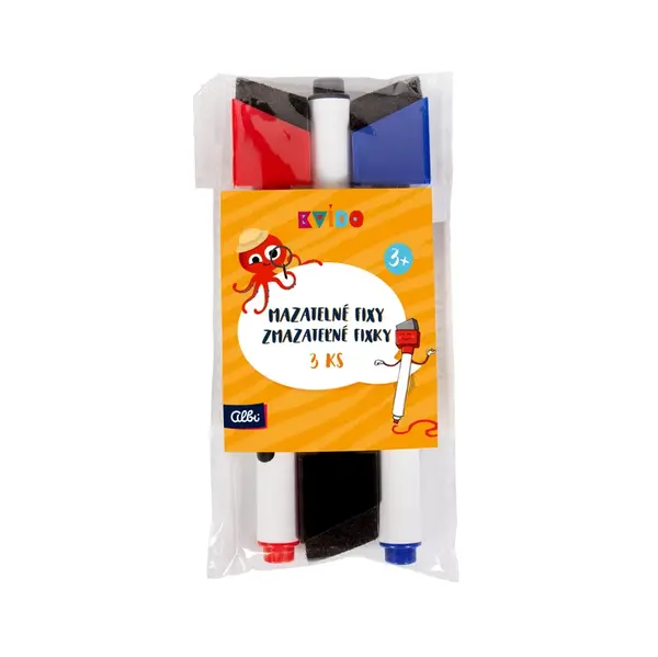 Kvído - náhradné zmazateľné fixky 3 ks ALBI