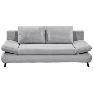 MID.YOU ROZKLÁDACÍ POHOVKA, textil, kompozitní dřevo, světle šedá