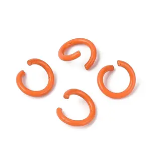 Spray Painted Iron Open Jump Rings