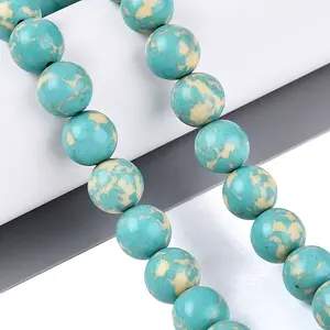 Synthetic Turquoise Beads Strands
