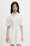 Tommy Jeans košilové šaty bavlněné