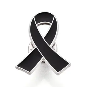 Awareness Ribbon Alloy Enamel Lapel Pins for Backpack Clothes