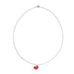Glass Seed Heart Pendant Necklaces