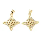 Halloween Brass Micro Pave Clear Cubic Zirconia Pendants