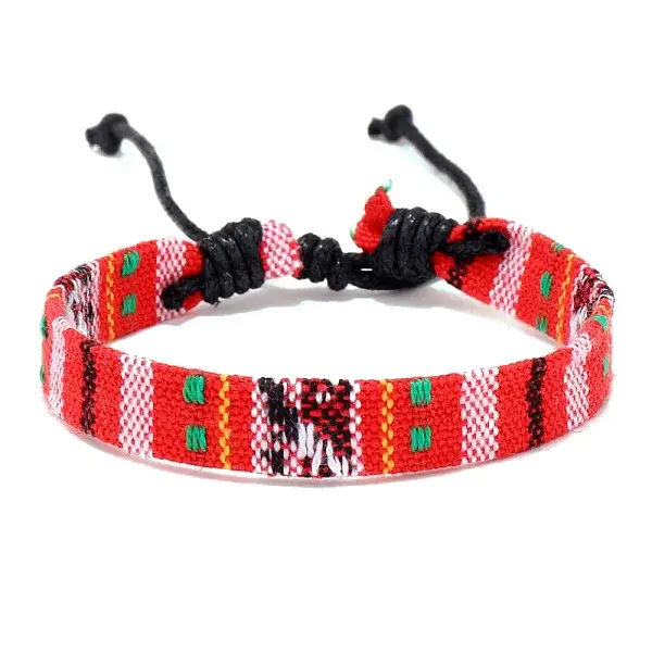 Cloth Rope Braided Flat Cord Bracelet