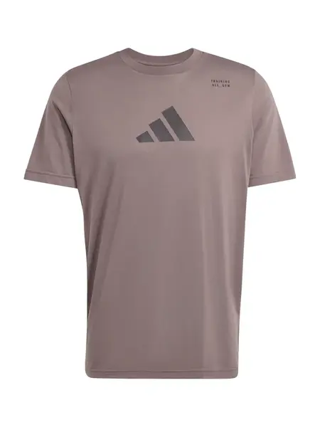 ADIDAS PERFORMANCE Funkčné tričko 'CAT'  hnedá / čierna