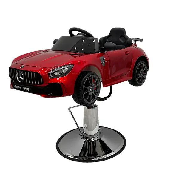 Dětské kadeřnické křeslo Weelko Wag - červené elektrické auto + dárek zdarma