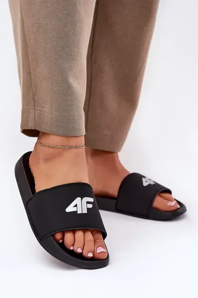 Dámske Šľapky 4F Čierne 4FRMM00FSL