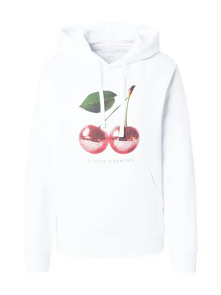 EINSTEIN & NEWTON Mikina 'Disco Cherry'  zelená / červená / čierna / biela