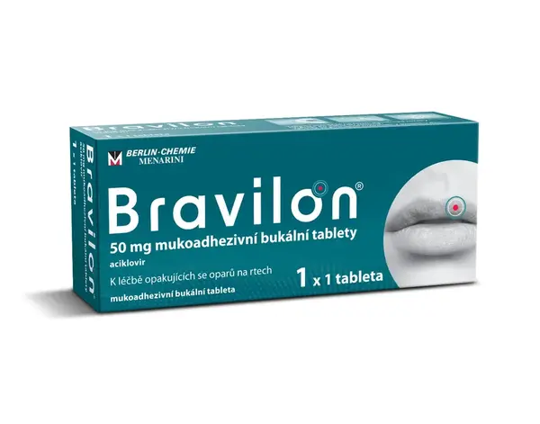 Bravilon® 50 mg mukoadhezivní bukální tablety 1x1 tableta