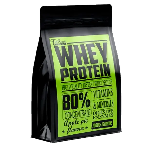 FitBoom Whey Protein 80% 1000g - jahoda