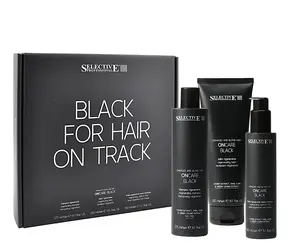 Dárková sada pro regeneraci poškozených vlasů Selective Professional OnCare Black Kit + dárek zdarma