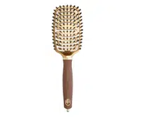 Plochý kartáč s kančími štětinami Olivia Garden Expert Flex + dárek zdarma