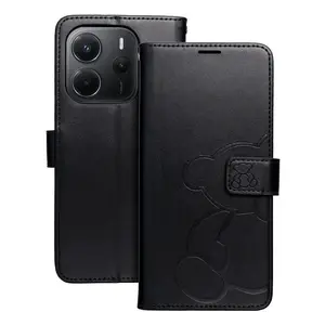 Flipové pouzdro MEZZO Book case pro Xiaomi Redmi Note 14 4G GLOBAL, teddy bear black