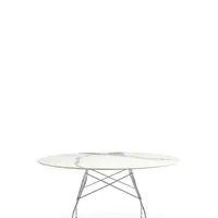 Jídelní stůl GLOSSY XXL, více variant - Kartell Barva: Bílá / Chrom