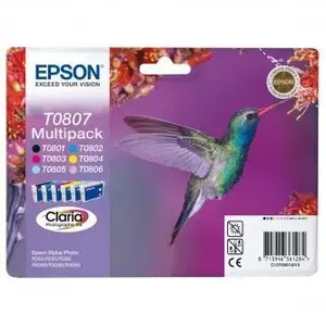 Epson T08074011 T0807 sada originální cartridge