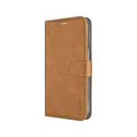 Pouzdro typu kniha FIXED Opus pro Apple iPhone SE (2025), hnědá