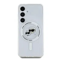 Zadní kryt Karl Lagerfeld IML K&CH Heads MagSafe pro Samsung Galaxy S25, transparentní