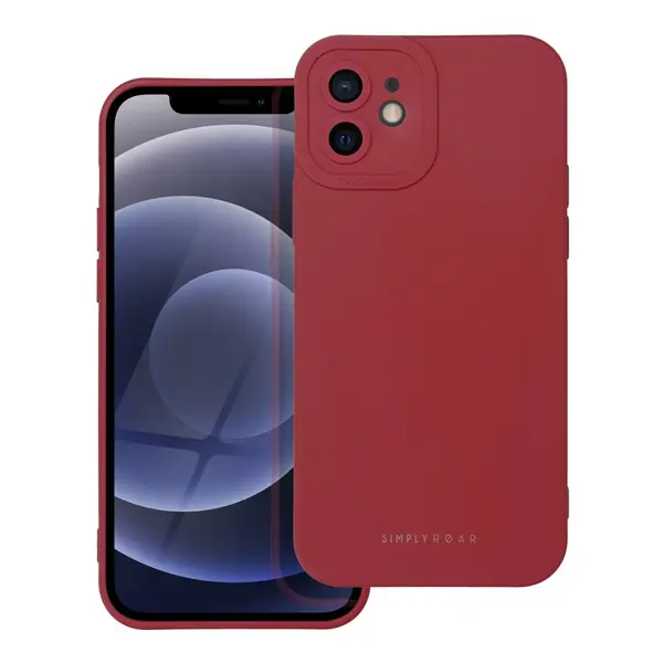 Zadní ochranný kryt ROAR case LUNA pro Apple iPhone 12, červená