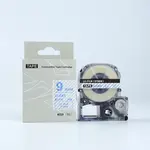 Epson LC-ST9BW, 9mm x 8m, modrý tisk / průhledný podklad, kompatibilní páska