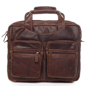 Pánská kožená taška hnědá - Greenwood Experes