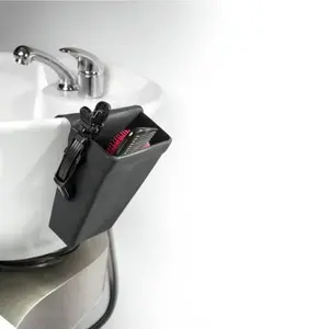 Kadeřnická silikonová kapsa na mycí box Sibel - černá (0099000) + dárek zdarma