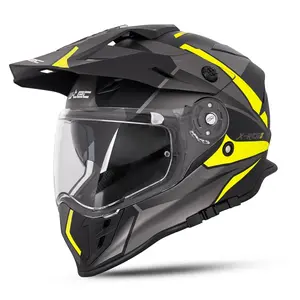 Moto přilba W-TEC Valso Graphic černo-šedo-fluo XXL (63-64)