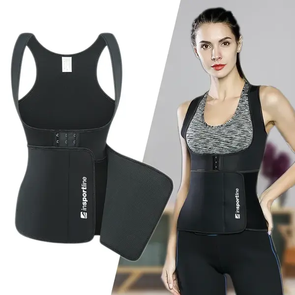Fitness korzet inSPORTline Corbeam černá M