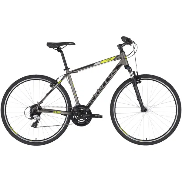 Pánské crossové kolo KELLYS CLIFF 30 28" 7.0 L (21", 175-190 cm) Grey