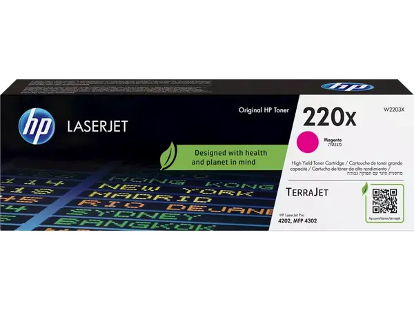 HP 220X W2203X purpurový (magenta) originální toner