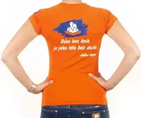 Dámské tričko s citátem oranžové XS KNIHCENTRUM.cz