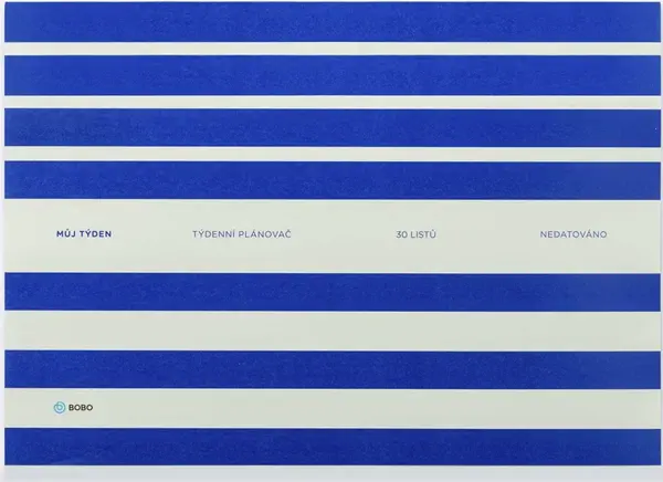 Nedatovaný plánovač Týdenní na šířku