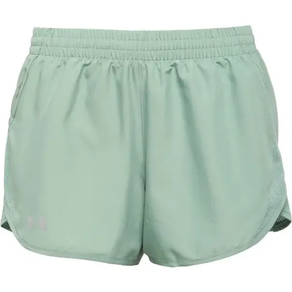 Under Armour FLY BY 3'' Dámské kraťasy, světle zelená, velikost