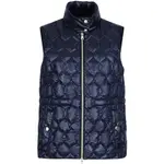 Geox W MYLUSE Dámská péřová vesta, tmavě modrá, velikost