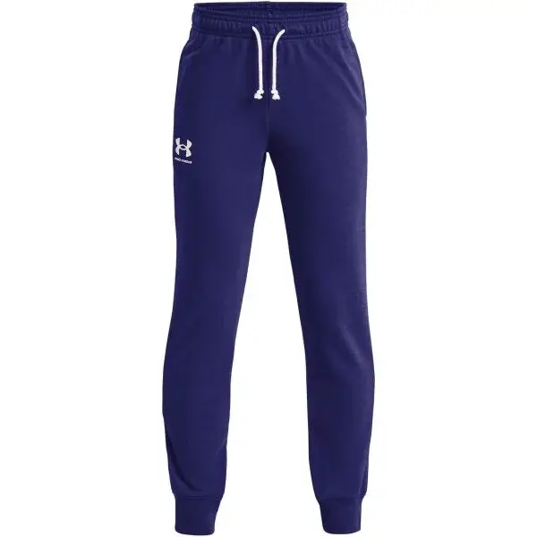 Under Armour RIVAL TERRY Chlapecké tepláky, modrá, velikost L