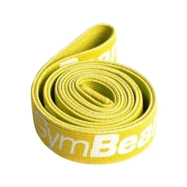 GymBeam CROSS BAND LEVEL 1 Textilní posilovací guma, žlutá, velikost