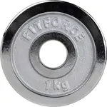 Fitforce PLC 1 KG x 30 MM Nakládací kotouč, stříbrná, velikost 1 KG