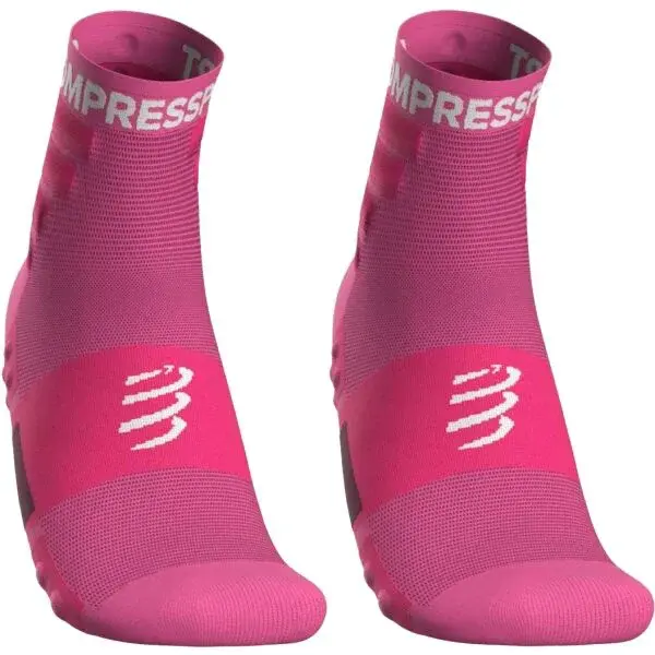 Compressport TRAINING SOCKS 2-PACK Sportovní ponožky, růžová, velikost