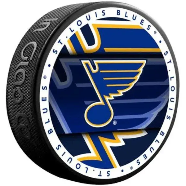 INGLASCO ST. LOUIS BLUES MEDALLION BLISTER Fanouškovský hokejový puk, černá, velikost