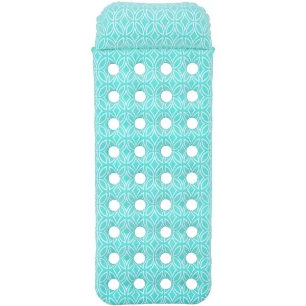 Bestway COMFORT PLUSH FLOATING POOL MAT Nafukovací lehátko, světle modrá, velikost