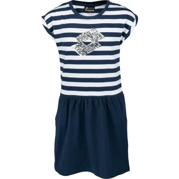 Lotto MOORIAN Dívčí šaty, tmavě modrá, velikost 116-122