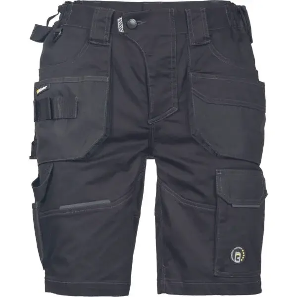 CERVA DAYBORO Pánské pracovní kraťasy, černá, velikost